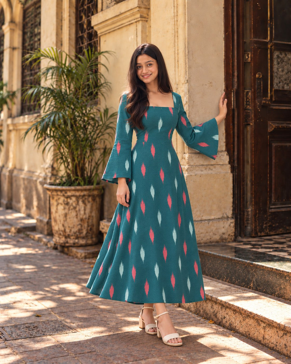 Malti Square-Neck Dress by Hiya, view 1