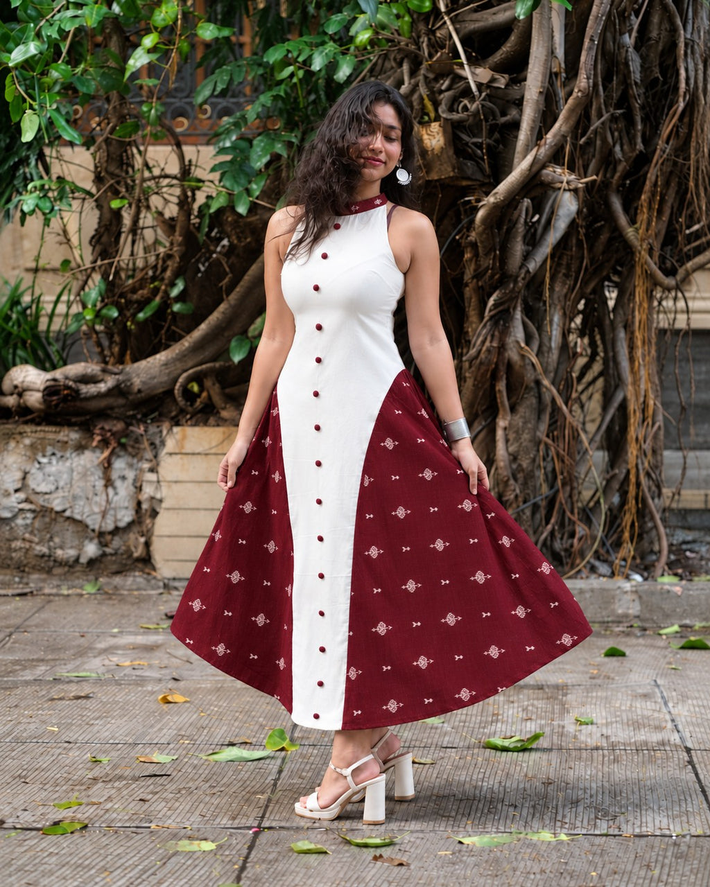 Shiuli Long Dress in White by Hiya, view 1