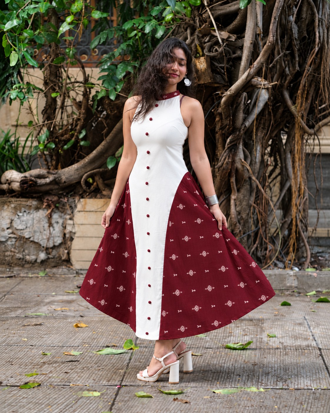 Shiuli Long Dress in White by Hiya, view 1