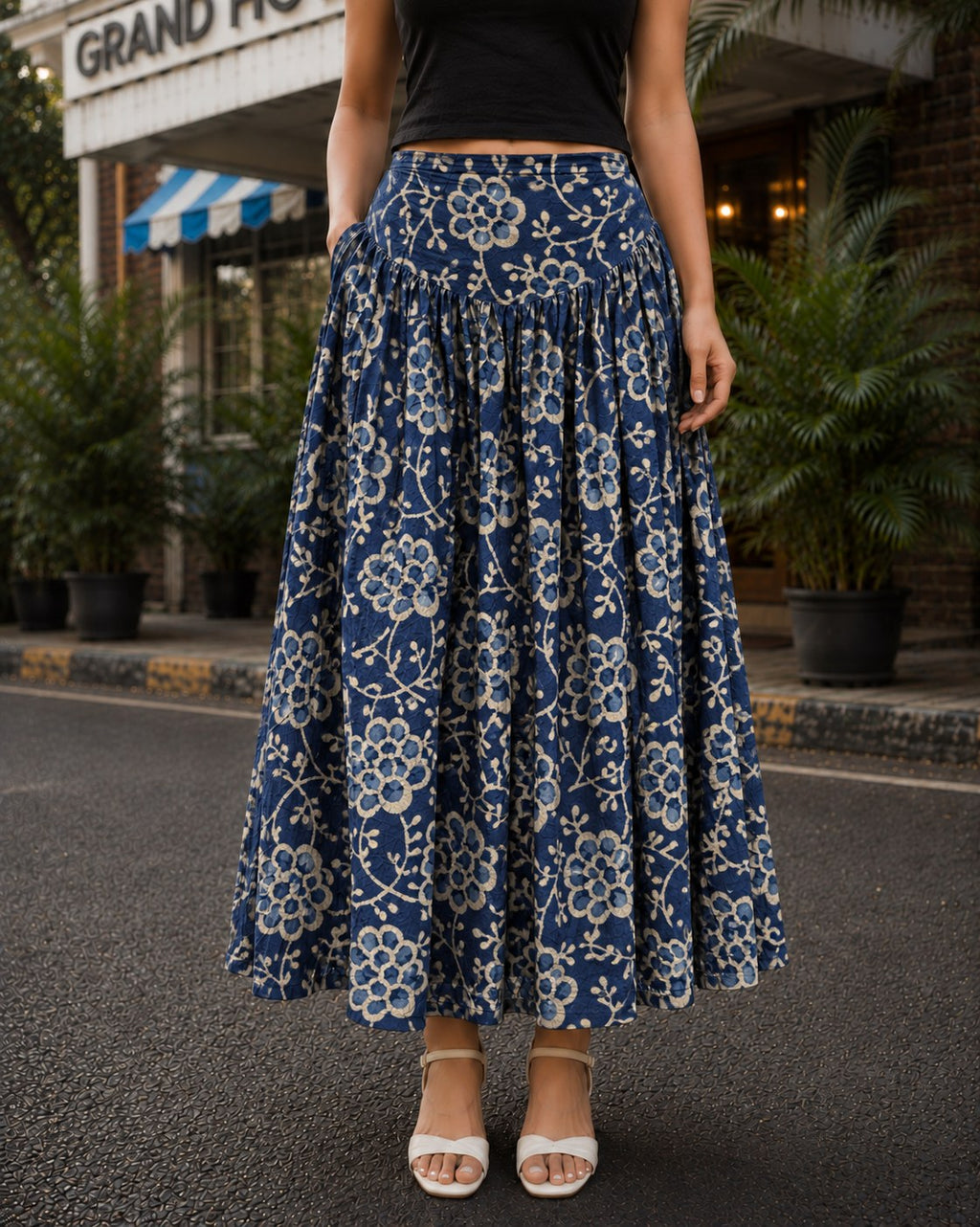 Myra Long Skirt by Hiya, view 3
