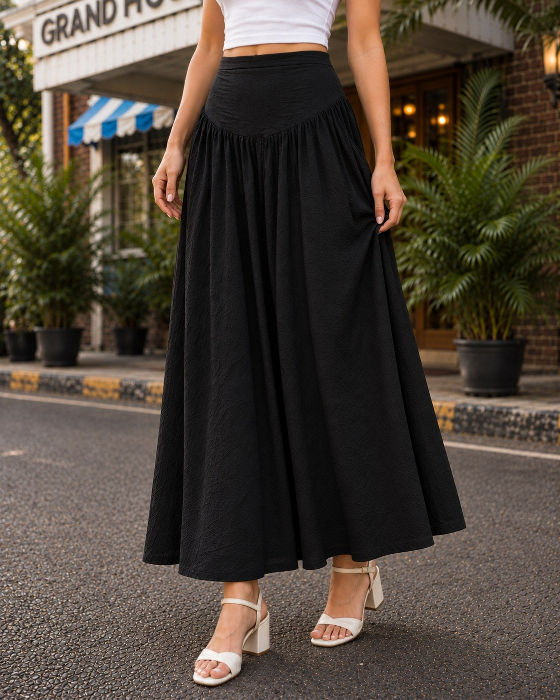 Nysa Long Skirt by Hiya, view 1