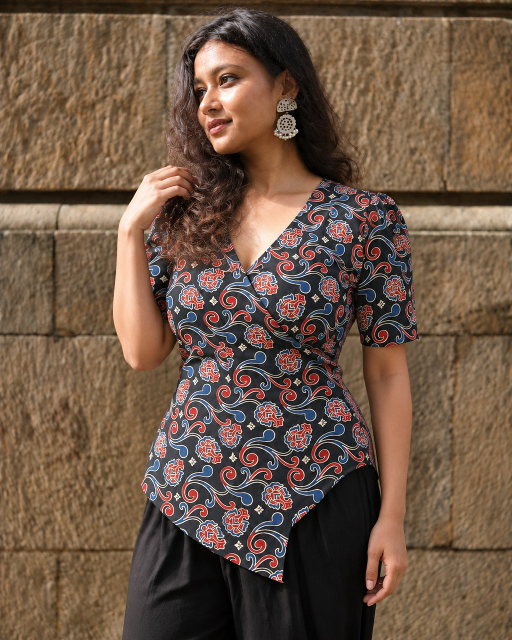 Arohi Wrap Top by Hiya, view 1