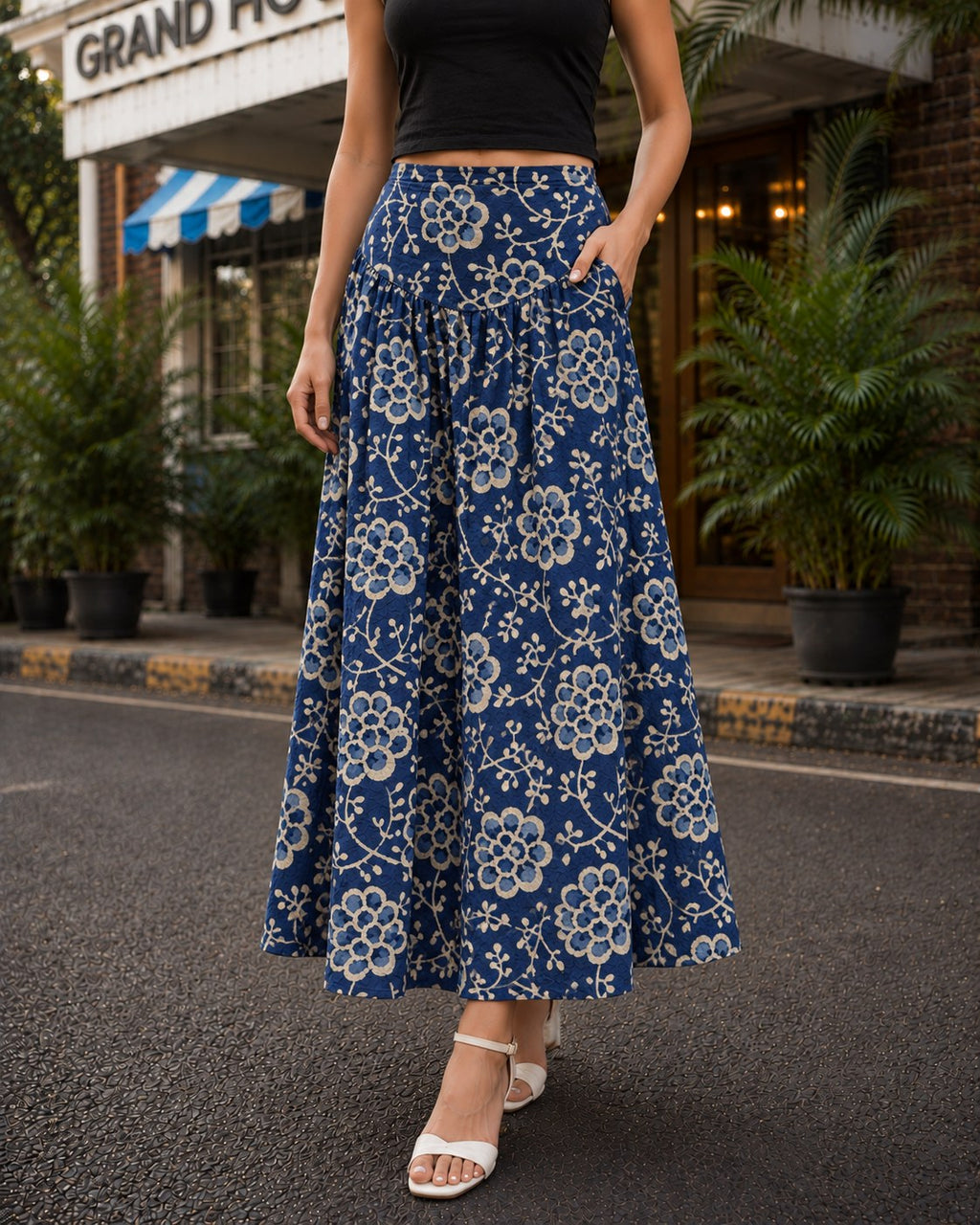 Myra Long Skirt by Hiya, view 1