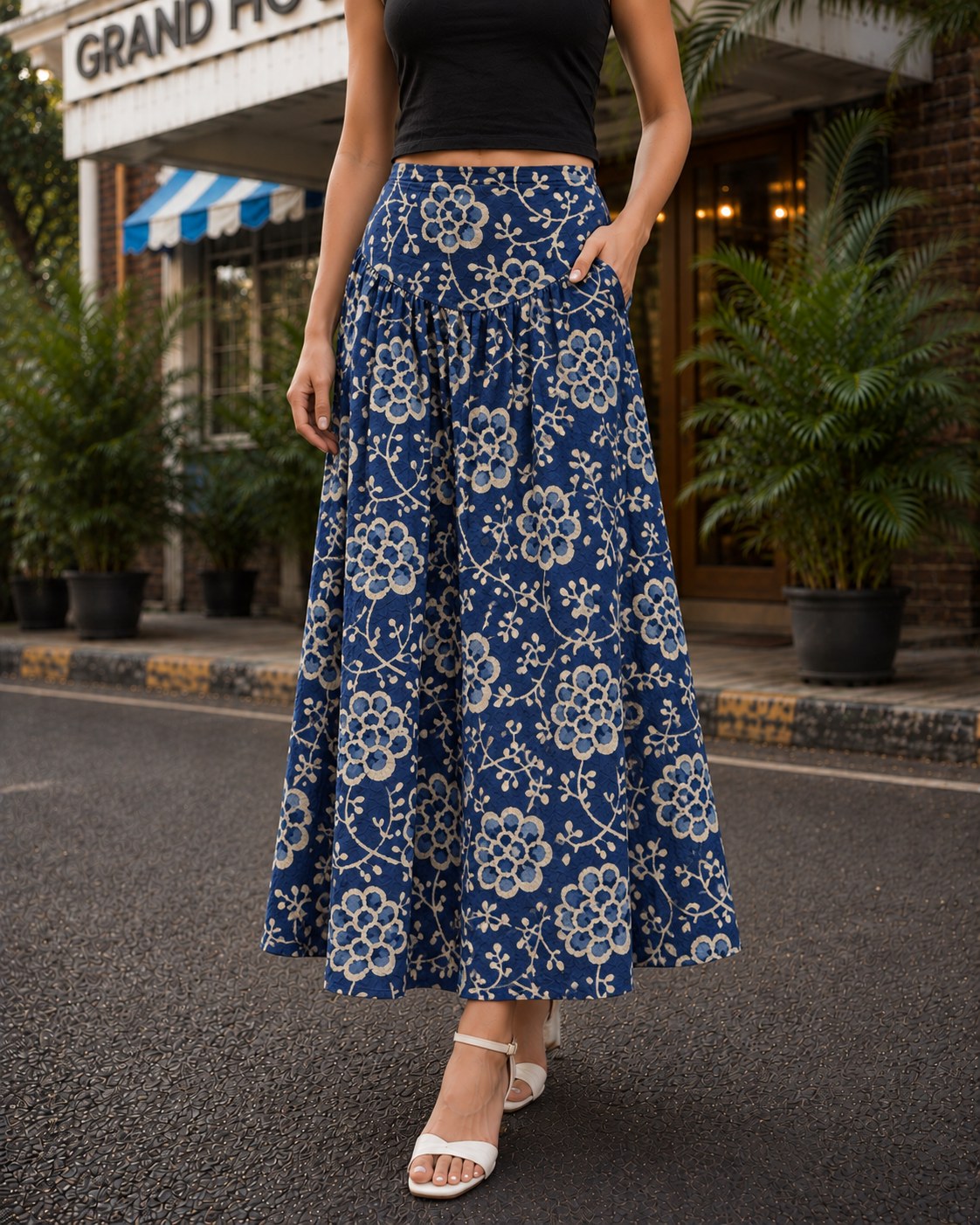 Myra Long Skirt by Hiya, view 1