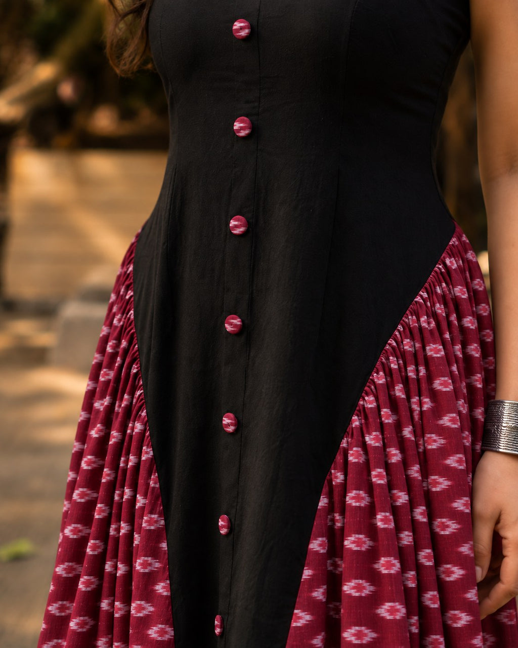 Shiuli Long Dress in Black by Hiya, view 3