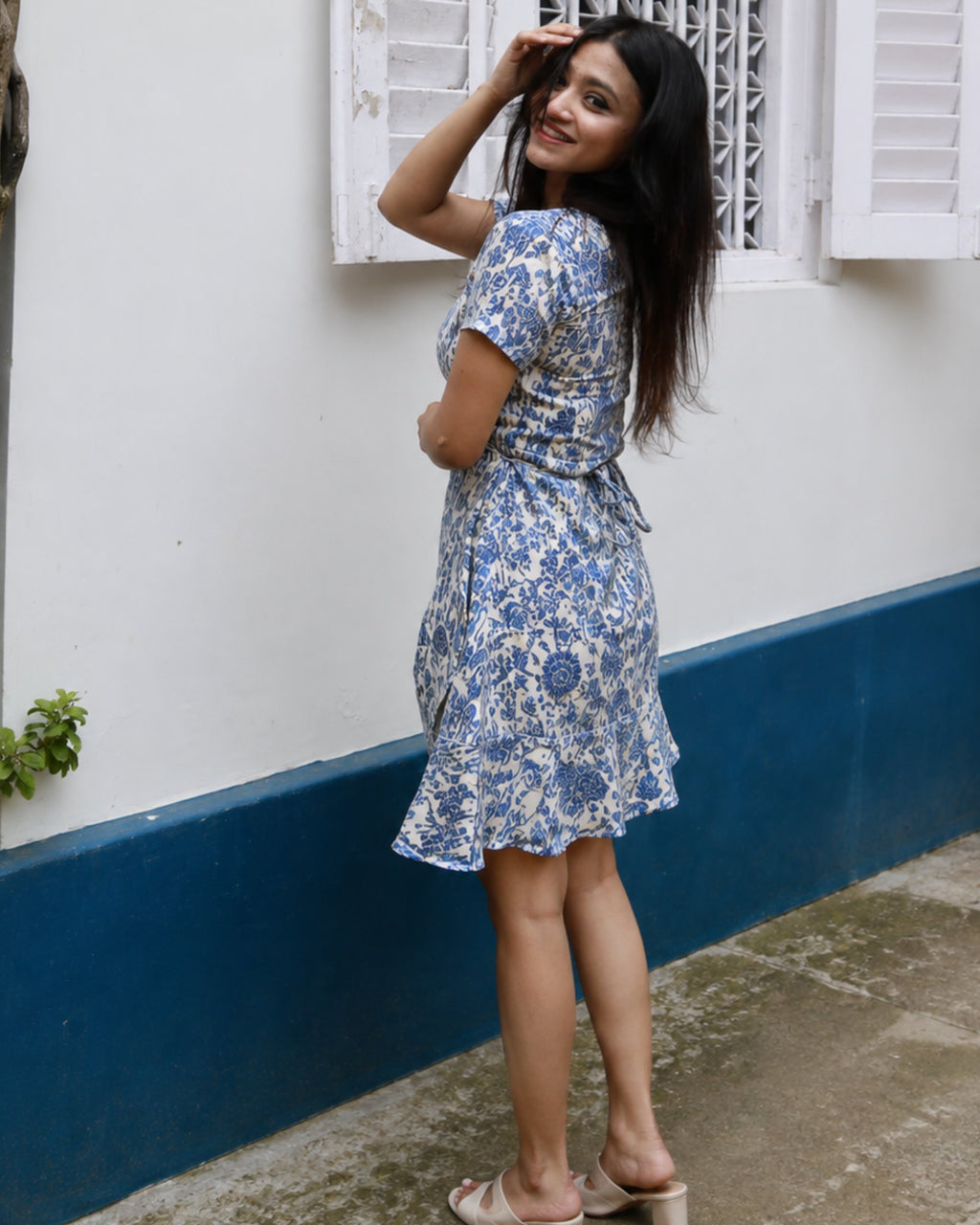 Charu Wrap Dress, view 3