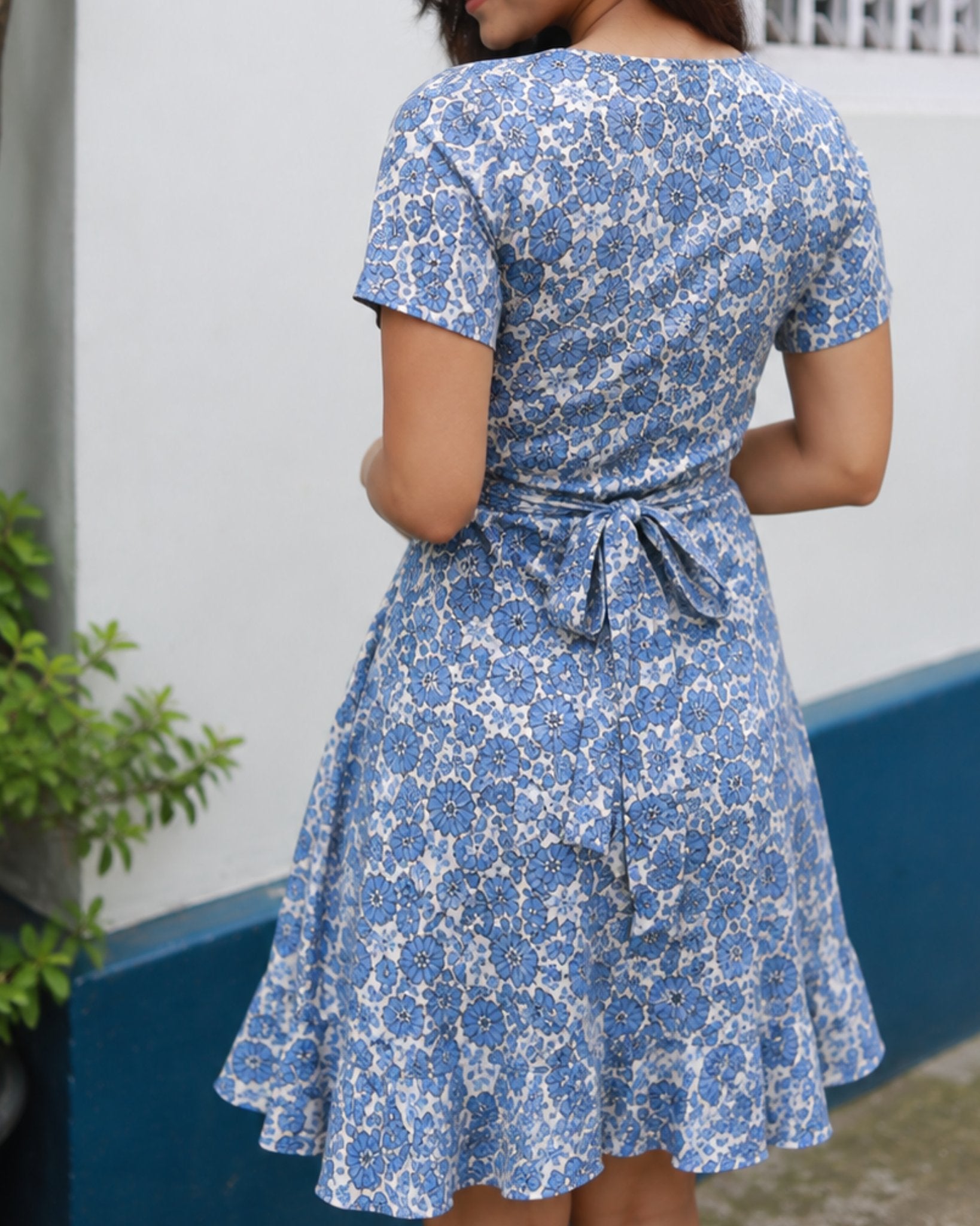 Charu Wrap Dress, view 4