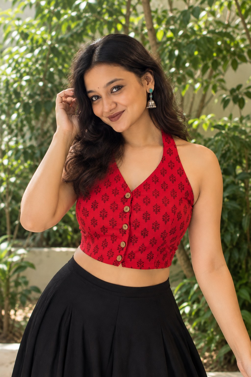 Raya Halter Crop Top by Hiya, view 3