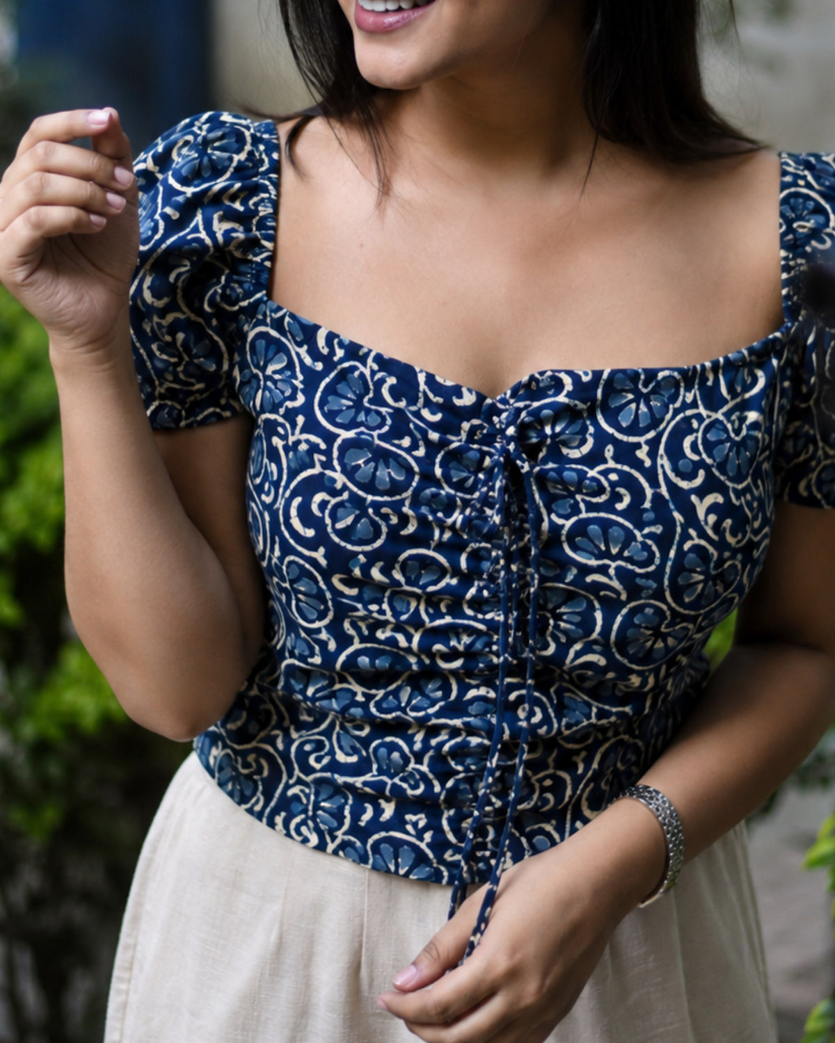Mili Front-Tie Top by Hiya, view 2