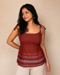 Gamcha Top in Orange, view 2