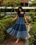 Indigo Tiered Dress, view 2