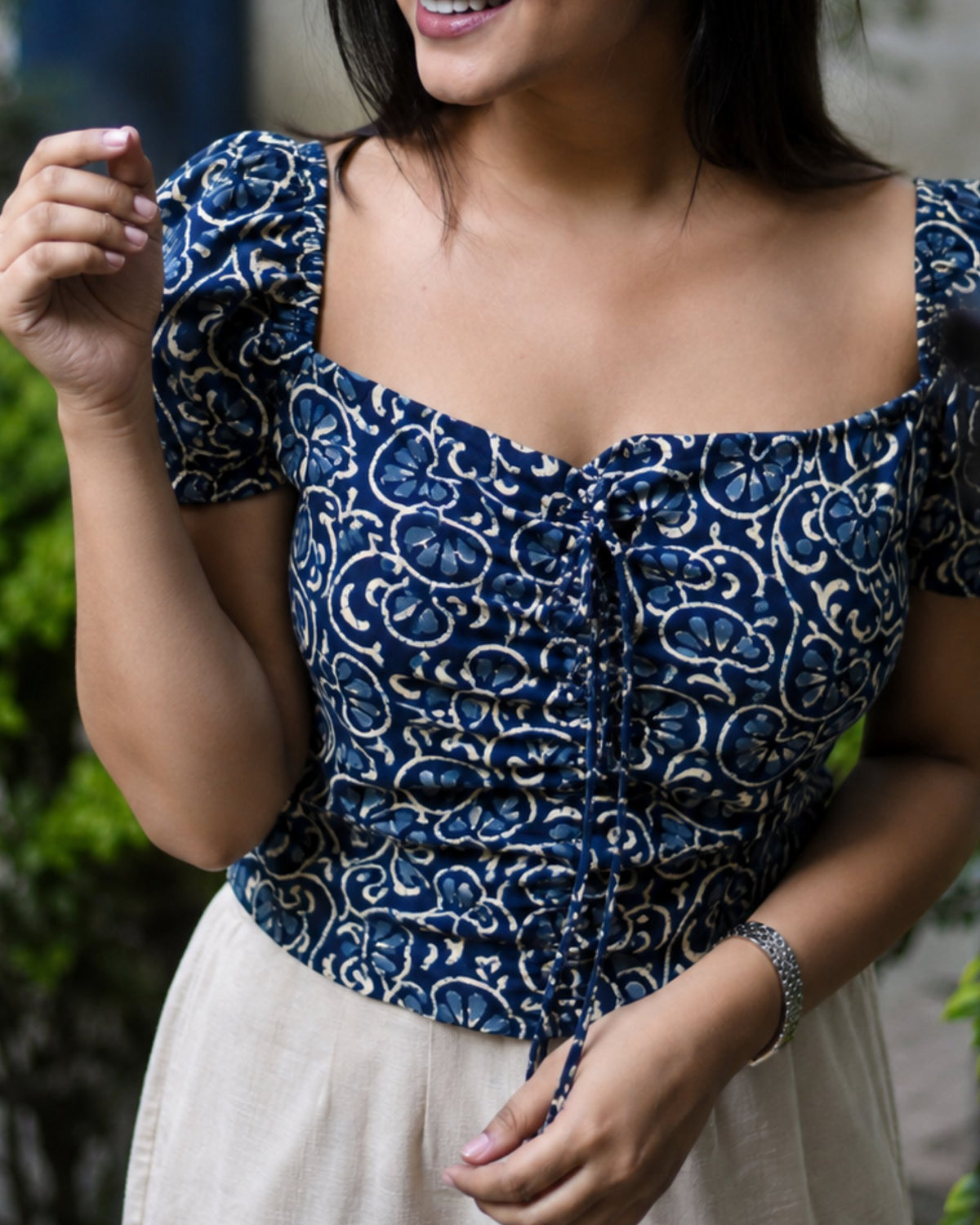 Mili Front-Tie Top, view 2
