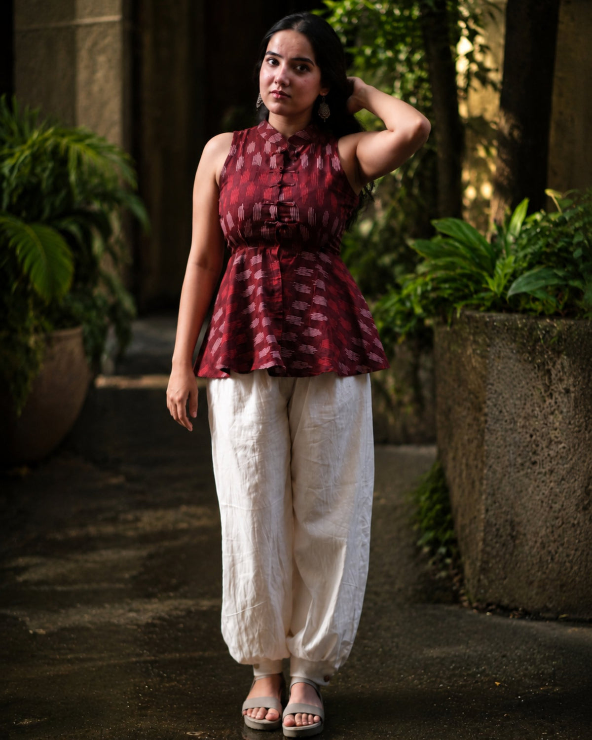 Raisa Peplum Top, view 2