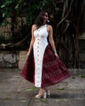 Shiuli Long Dress in White, view 1