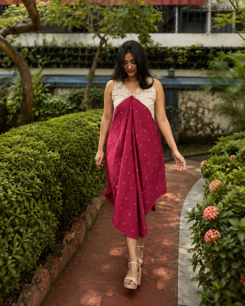 Umbrella Flared Dress, view 2